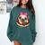 Cute Pug Shirt Donut Girls Dog Comfort Colors Sweatshirt Blue Spruce