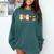 Daycare Teacher Halloween Infant Squad Spooky Childcare Fall Comfort Colors Sweatshirt Blue Spruce
