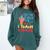 Diabetic Teacher Diabetes Awareness Insulin Blue Ribbon Comfort Colors Sweatshirt Blue Spruce
