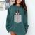 Dog In Your Pocket Boston Terrier For Men Women Girls Kids Comfort Colors Sweatshirt Blue Spruce