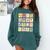 Dual Language Crew Bilingual Spanish Teacher Back To School For Men Women Comfort Colors Sweatshirt Blue Spruce
