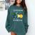 Earth Rotation Earth Day Science Teacher Kids Women Comfort Colors Sweatshirt Blue Spruce