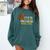 Lets Eat Kids Punctuation Turkey Thanksgiving Teacher Comfort Colors Sweatshirt Blue Spruce