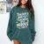 Educators Teacher's Aide Because Even Teachers Need Heroes Comfort Colors Sweatshirt Blue Spruce
