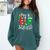 Elf Squad Pre-k Teacher Christmas Child Xmas Comfort Colors Sweatshirt Blue Spruce