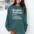 English Teacher Definition Back To School First Day Comfort Colors Sweatshirt Blue Spruce