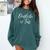 English Teacher Gag For Women English Is Tuff Comfort Colors Sweatshirt Blue Spruce