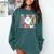 ESL Teacher Boo Crew Halloween Costume Comfort Colors Sweatshirt Blue Spruce