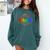 Exceptional Educator Squad Special Education Teacher Autism Comfort Colors Sweatshirt Blue Spruce