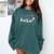 FA LA8 Christmas Santa Fa La Math Teacher Mathematic Comfort Colors Sweatshirt Blue Spruce