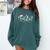 FA LA8 Christmas Santa Fa La Math Teacher Student Comfort Colors Sweatshirt Blue Spruce