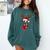 Family Matching Reindeer Xmas Boston Terrier Christmas Comfort Colors Sweatshirt Blue Spruce