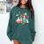 Floral Beakers Chemistry Lab Teacher Comfort Colors Sweatshirt Blue Spruce