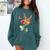 Flower American Sign Language ASL Teacher Teaching Deaf Comfort Colors Sweatshirt Blue Spruce Flower American Sign Language ASL Teacher Teaching Deaf Comfort Colors Sweatshirt Blue Spruce