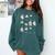 Fractions Math Teacher Ghost Math Halloween Humorous Comfort Colors Sweatshirt Blue Spruce