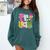 Fri-Yay Happy Friday Weekend Teacher Back To School Comfort Colors Sweatshirt Blue Spruce