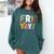 Fri Yay Teacher Happy Friday Friyay Weekend Back To School Comfort Colors Sweatshirt Blue Spruce