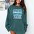 Fun German Teacher Appreciation Language Class Saying Comfort Colors Sweatshirt Blue Spruce