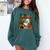 Ghost Library Reading Books Halloween Librarian Teacher Comfort Colors Sweatshirt Blue Spruce