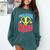 Grade 1 Super Squad Superhero Teacher Team Comfort Colors Sweatshirt Blue Spruce