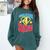 Grade 4 Super Squad Superhero Teacher Team Comfort Colors Sweatshirt Blue Spruce