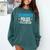 Grammar Police Comma Unit English Teacher Grammar Teacher For Men Women Comfort Colors Sweatshirt Blue Spruce