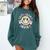 Groovy Retro Lets Learn Today Teacher Student Back To School Comfort Colors Sweatshirt Blue Spruce