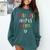 Growth Mindset Positive Back To School Teacher Student Comfort Colors Sweatshirt Blue Spruce