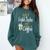 Half Coffee Half English Teacher English Teacher Men Women Comfort Colors Sweatshirt Blue Spruce