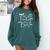 Halloween Best Teachers Are A Bit Batty Spooky Bats Comfort Colors Sweatshirt Blue Spruce