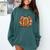 Halloween Books Pumpkin Reading Teacher Fall Men Women Comfort Colors Sweatshirt Blue Spruce
