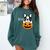 The Halloween Boston Terrier Comfort Colors Sweatshirt Blue Spruce