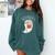 Halloween Cute Ghost Book Reading Teacher Comfort Colors Sweatshirt Blue Spruce