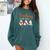 Halloween Ghost Teachers Teaching My Boos Costume Women Men Comfort Colors Sweatshirt Blue Spruce