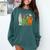 Halloween SPED Teacher Boo In ASL Boo Hands Sign Language Comfort Colors Sweatshirt Blue Spruce