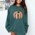 Halloween Teacher Librarians Fall Book Pumpkin Retro Reading Comfort Colors Sweatshirt Blue Spruce