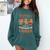 Hangin My Kindergarten Cookie Gingerbread Christmas Teacher For Men Women Kids Comfort Colors Sweatshirt Blue Spruce
