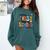 Happy First Day Of School PE Teacher Life Back To School Comfort Colors Sweatshirt Blue Spruce