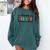 Happy Fri-Yay Friday Lovers Teacher Fri Yay Weekend Comfort Colors Sweatshirt Blue Spruce
