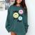 Happy To See Your Face Smile Face Teacher Back To School Comfort Colors Sweatshirt Blue Spruce Happy To See Your Face Smile Face Teacher Back To School Comfort Colors Sweatshirt Blue Spruce