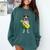 Hawaiian Boston Terrier Dog Pineapple Ukulele Summer For Men Women Girls Kids Comfort Colors Sweatshirt Blue Spruce