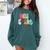Head Start Team Homeschool Teacher Headstart Back To School Comfort Colors Sweatshirt Blue Spruce