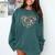 Heart Shape Art Teacher And Painting Sketching Artist Comfort Colors Sweatshirt Blue Spruce