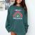 Hello Preschool Teacher Student Girls Rainbow Back To School Comfort Colors Sweatshirt Blue Spruce