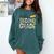 Hello Second Grade Team 2nd Grade Back To School Teacher Kid Comfort Colors Sweatshirt Blue Spruce