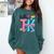 Hello TK Transitional Kindergarten Back To School Teacher Comfort Colors Sweatshirt Blue Spruce