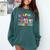 Helping Little Minds Grow Teacher Life Back To School Comfort Colors Sweatshirt Blue Spruce