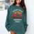 Hocus Pocus Everybody Focus Witch Halloween Teacher Women Comfort Colors Sweatshirt Blue Spruce
