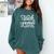 Homeschool Mom Teacher I Teach In My Pajamas For Women Comfort Colors Sweatshirt Blue Spruce
