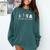 Inclusion Isn't Scary Slp Halloween Sped Teacher Ghost Mummy Comfort Colors Sweatshirt Blue Spruce